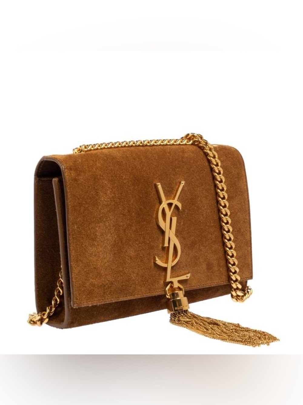 YSL KATE Tassle Suede Small with BRAND NEW Gold Hardware